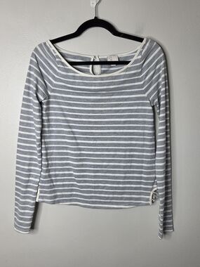 Postmark Boat Neck Long Sleeve Blouse